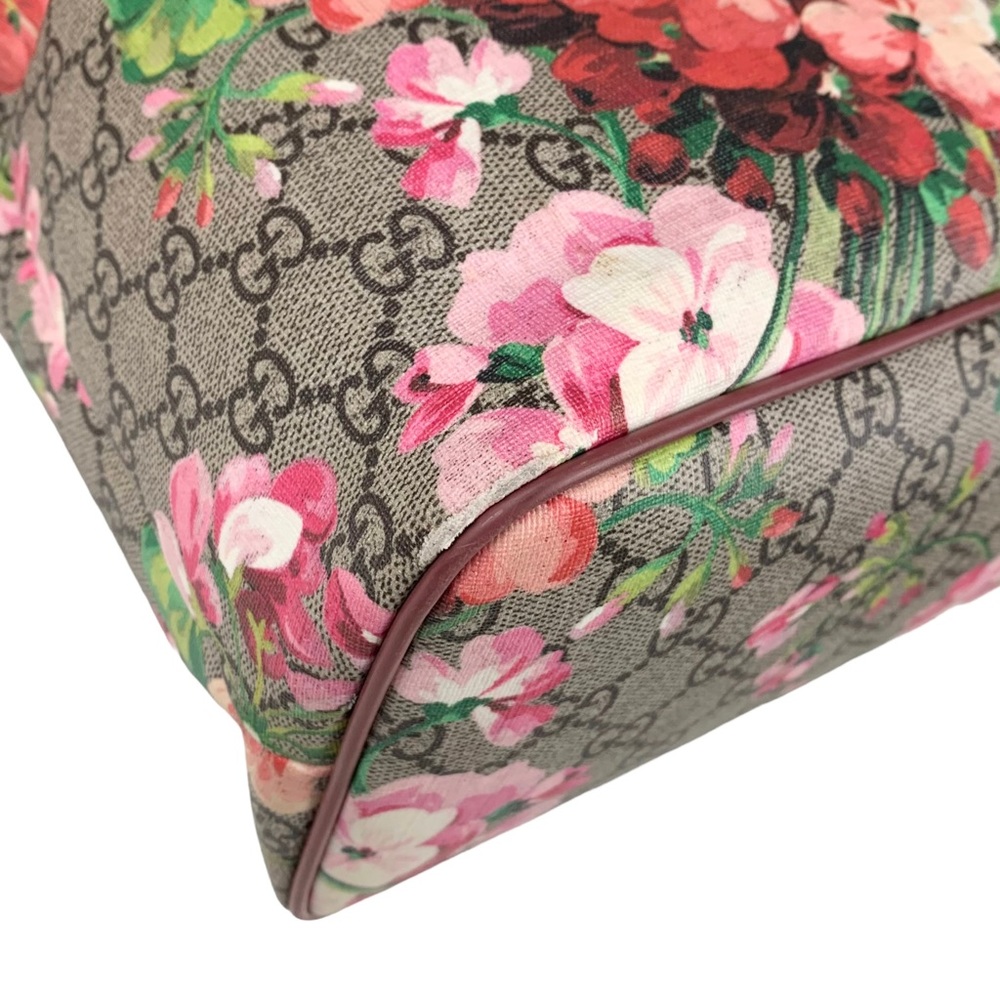 GUCCI Floral Booms Supreme Monogram 2 Way Tote Bag - Picture 11 of 15